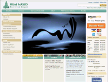 Tablet Screenshot of bilalmasjid.com